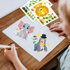 42 Sheets Make Your Own Safari Animals Stickers Make A Face Stickers for Kids Toddlers DIY Craft Activities Kids Jungle & Zoo Party Favors Supplies