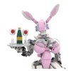 lovlaugh Bunny Girl Building Set, 465 Pieces - Creative Construction Toy for Kids & Adults, Compatible with Major Brands, for Ages 6+
