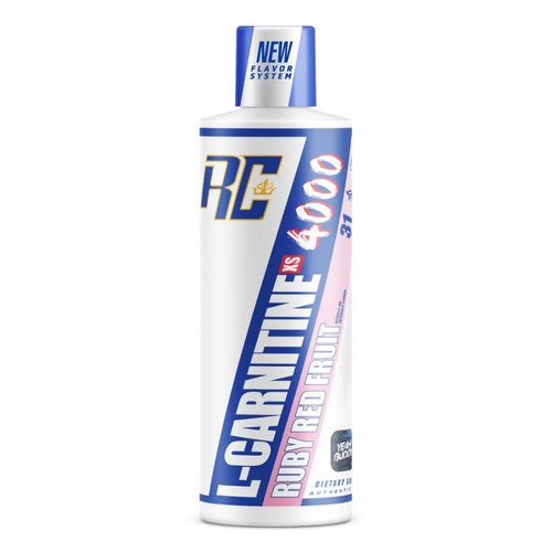 Ronnie Coleman Signature Series L-Carnitine XS 4000 Liquid, Amino Acids Metabolism and Lean Muscle Strength Support, Stimulant Free, Sugar Free, Zero Carbs, Ruby Red Fruit, 16 Oz