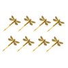 SHIDOW Dragonfly Hair Clips, Wedding Retro Antique Barrette, Bridal Headdress Head Wear Styling Hair Accessories for Girls Ladies Bobby Pins Hair pins French (8 Pcs) (Gold)