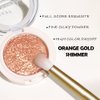 HHLTOH Ultra Pigmented, Silky Smooth, Talc-Free Single Shimmer Matte Eyeshadow. Moisturizing Formula, Cruelty-Free. Choose from 7 Stunning Shades. (07# Orange Gold Shimmer, 1 Count (Pack of 1))
