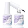 Gellen Nail Glue Gel, 2PCS 15ML 3 in 1 Gel Nail Glue for Acrylic Nail & Base Gel & Nail Strengthener Kit, Nail Glue for Press On Nails False Nails, Super Strong Gel Glue for Nail Extension