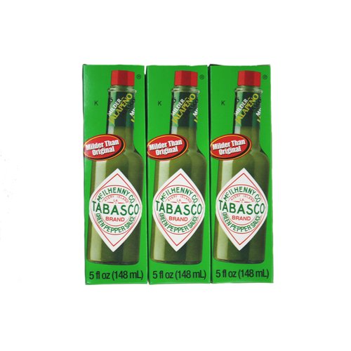Tabasco Brand Green Jalapeno Pepper Sauce Pack of 3