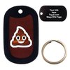 Custom Engraved Pet Tag - Poo Emoji- Brown - Dog Tag - Tag-Z Wag-Z
