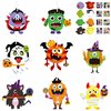 WATINC 123pcs Halloween Monster Crafts Kits for Kids, Halloween Hanging Ornaments DIY Make Your Own Monster Set Art, Halloween Handcraft Home Classroom Game Activities Party Favors Tree Decoration