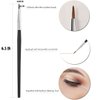 Fine Angled Eyeliner Brush, JASSINS Ultra thin Precision EyeLiner Makeup Brushes Set, Fine Point Eyeliner Brush, Synthetic Bristles Eye Makeup Tool (3 Pcs)