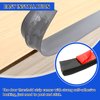 Floor Transition Strip Vinyl Door Threshold Flooring Transition Strip Self Adhesive Carpet Edging Strip for Laminate Doorway Edge Threshold from 2/5" to 3/5" (Gray, 3.3 Ft)