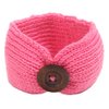Qandsweet Baby Turban Head Wrap Headbands Girl Knitting Button Hairbands