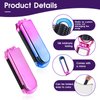 Travel Hair Brush with Mirror,2 Pack Folding Hair Brush Travel Size Hair Massage Comb Compact Hair Brush Foldable Pocket Hairbrush for Women and Men, Hair Styling Tools (Pink & Gradient)