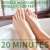 SULADEC Moisturizing Foot Mask with Shea Butter and Goat Milk, Hydrating Foot Masks for Dry Cracked Feet, Dry Skin Moisturizer for Soft and Smooth Touch Feet - Men Women - 5 Pairs