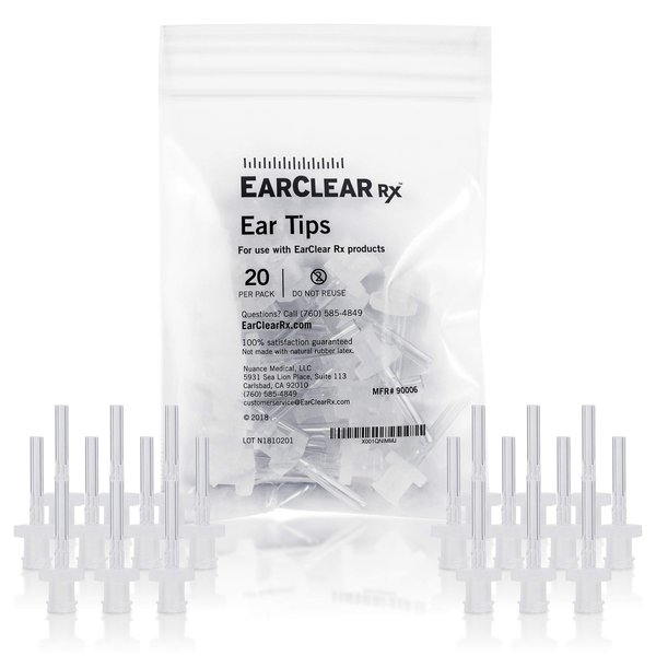 Ear Washer Universal Disposable Tips, Physician Preferred for Sterility and Cleanliness During Ear Wax Removal and Ear Irrigation for Proper Hygiene, Single use