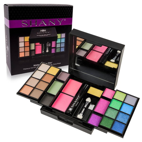 SHANY 'Woke Up Like This' Makeup Kit - Eye Shadows, Blushes, Mascara, and Applicators