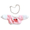 niannyyhouse 20cm Plush Doll Clothes Loose Long Sleeve Sweatshirt Accessories Kpop Doll Dressup (Pink)