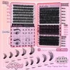 Fluffy Lash Clusters 440 PCS 12-20mm Mix False Eyelashes 80D&100D Individual Lashes D Curl Eyelash Clusters Soft Wispy Volume Eyelash Clusters DIY Lash Extension for Beginners, by Anforlin