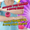 JA-RU Hi-Bounce Pinky Ball (3 Bouncy Balls) Bouncing Balls for Kids. Stress Ball, Massage Therapy. Sports Indoor & Outdoor Playground Toy, Bulk Party Favor, Stocking Stuffers 976-3p