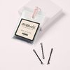 The Hair Edit Neat As a Pin Bobby Pins – Professional Grade 2" Matte Black Hair Pins With Storage Bag, 60 pcs