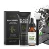 SHVYOG Blackhead Peel Off Face Mask, 3-in-1 Blackhead Remover Mask with Brush & Tea Tree Oil Serum, Charcoal Mask for Deep Cleansing Dirts, Pores, Skin Oil (100g+30ml)