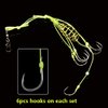Dyxssm Fishing Feeder Carp Fishing Hooks with Fishing Spring Carp Feeder (Pack of 4) (Green, 10#)