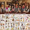 Western Cowboy Temporary Tattoos,10 Sheets Wild West Cowboy&Cowgirl Cactus Horse Cow Waterproof Fake Tattoo Stickers for Kids Boys Girls Birthday Gifts Party Favor Supplies