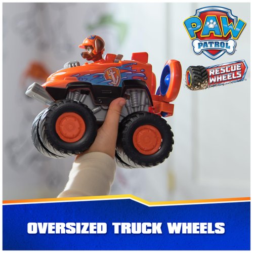Paw Patrol: Rescue Wheels Zuma’s Hovercraft, Toy Truck with Projectile Launcher and Collectible Action Figure, Kids Toys for Boys & Girls Ages 3+