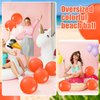 Yinder 24 Pieces Inflatable Beach Ball 6 Inches Mini Beach Balls for New Year Party DIY Ball for Swimming Pool Birthday Party Supplies(Orange)