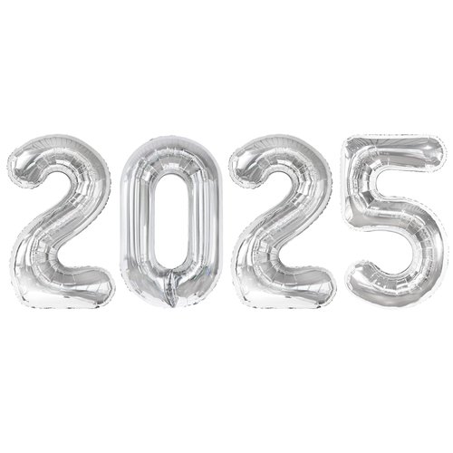 2025 balloons, Silver 40 Inch 2025 Party Decorations New Year Nye Decorfor New Years Eve Party Supplies 2025, New Years Eve Party Balloons