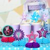 9 Pieces Gymnastics Party Decoration Gymnastics Party Centerpiece Gymnastics Birthday Honeycomb Centerpiece Table Topper for Birthday Baby Shower Gender Reveal Party Supplies