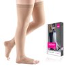 mediven Plus for Men & Women, 20-30 mmHg Thigh High Stockings, Open Toe Socks with Silicone Topband