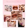 Diamond Glitter Matte Lipstick,Longlasting Waterproof Pink Metallic Shimmer Lip Gloss Lipgloss,Sparkling High Pigment Non-Stick Cup Lip stain,Full-Coverage Tinted Lip Balm,Makeup Gift for Women-02
