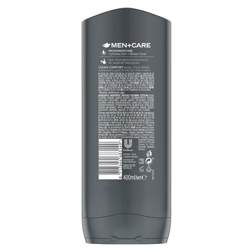 Dove Men+Care Body Wash and Face Wash for Dry Skin Clean Comfort Effectively Washes Away Bacteria While Nourishing Your Skin 13.5 oz