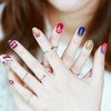 JERCLITY 14 Sheets Independence Day Nail Polish Strips 4th of July Nail Wraps for Women Patriotic American Flag Nail Strips Self-Adhesive Nail Stickers with Nail File for Memorial Day（4th of July-1）