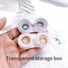 ofone Contact Lens Case, Two Pack Portable Contact Lenses Travel Cases with Remover Tool Tweezers Mirror Solution Bottle Contacts Holder Container Storage Kit for Women Men (Silver)