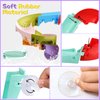 Fajiabao Toddler Bath Toys for Kids Ages 1-3 2-4 Mold Free Bathtub Toys DIY Slippery Slide Track Fun Baby Shower Toys Birthday Gift for Boys Girls Bath Time 1 2 3 4 5 6