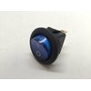 PACTRADE 5 PCS Boat Automotive CAR Small Round Blue LED Rocker Switch SPST ON/Off