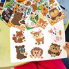 24 Sheets 8.3''×5.9'' Make Your Own Jungle Animal Stickers for Toddlers Kids Party Favors, Make a Face Stickers for Kids Activities Supplies Crafts