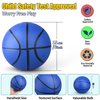 7 INCH Mini Basketball for Indoor Over Door Basketball Hoops, Soft 7" Rubber Small Basketball for Toddler Yard Beach Outdoor, PVC Pool Balls Sport Game for Adults & Kids Red (5 PCS with Pump)