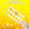 100 PCS Gold Stars Temporary Tattoos Birthday Party Decorations Favors Supplies Decor Twinkle Christmas Yellow Golden Star Banner Stickers For Girls Boys Classroom School Prizes Reward