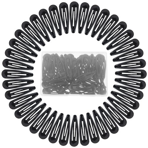 40 Pcs Hair Clips Hair Barrettes Metal Hair Clips Snap Hair Clips for Styling 2 Inch Small Flat H...