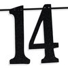 Black Glitter Look at You Turning 14 & Shit Banner, Happy 14th Birthday/Level 14 Unlocked/Cheers to 14 Years, Funny 14th Birthday Party Decorations Supplies
