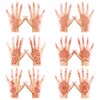 Henna Temporary Tattoo Stickers, Brown Henna Tattoo Stickers kit,Waterproof Red Ink Henna hands Tattoo,for Women Party Decorations