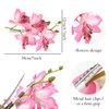 Lawie 8 Pack Artificial Orchid Flower Hair Clips Barrettes Thailand Tropical Flower Hair Accessories for Women Flower Hair Bow Alligator Clips Floral Brooch Pins Wedding Party Bridal Hawaiian