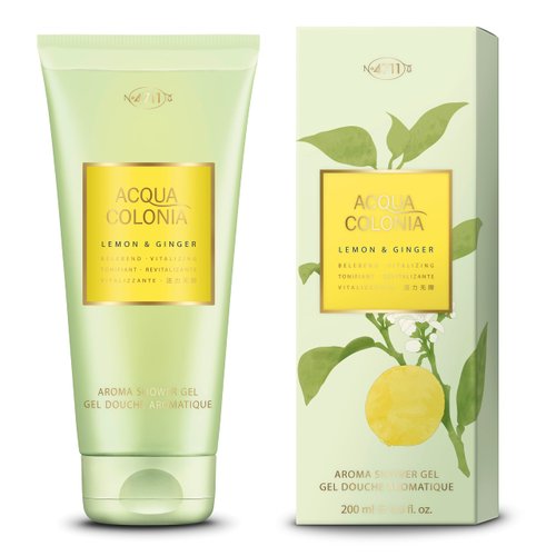 Muelhens 4711 Acqua Colonia Aroma Shower Gel, Lemon And Ginger, 6.8 Ounce (2337722)