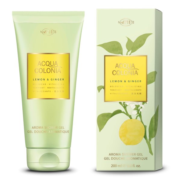 Muelhens 4711 Acqua Colonia Aroma Shower Gel, Lemon And Ginger, 6.8 Ounce (2337722)