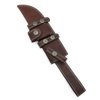 13" long custom handmade leather sheath for 8"—9" cutting blade knife
