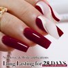 Double Rhythm 15ML Gel Nail Polish Pure Sheer Same Color Same Bottle Soak Off Gel Polish Art Manicure Salon DIY at Home for Women (Burgundy-A1129)