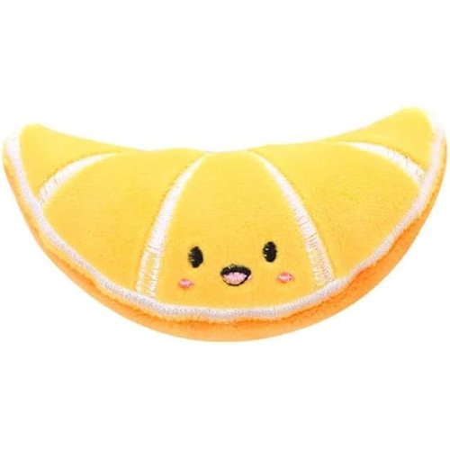 Juroicessry Orange Soft Plush Fruit Series Catnip Toy Cat Toy Interactive Gifts Fish Catnip Toys Stuffed Doll Simulation Fruit Toy Catnip Toys for Pet