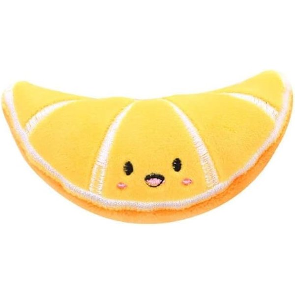 Juroicessry Orange Soft Plush Fruit Series Catnip Toy Cat Toy Interactive Gifts Fish Catnip Toys Stuffed Doll Simulation Fruit Toy Catnip Toys for Pet