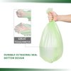 iDemaya Medium Compostable Trash Bags, Biodegradable 8 Gallon Garbage Bags, Recycling Degradable Unscented Rubbish Bags for Kitchen Bathroom Office Car Pet Wastebasket (Green)