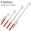 HOFASON Back Scratcher for Men Women, Bear Claw Telescopic Scratcher Back Massager Tool, Stocking Stuffers Novelty Idea Extendable Back Scratcher Festival Birthday Christmas Gifts (Red)