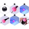 120 Pcs False Nail Display Tips Nail Art Display Chart Nail Art Color Display Tips Tool with Adhesive Sticker for Nail Polish Training Practicing (Transparent)